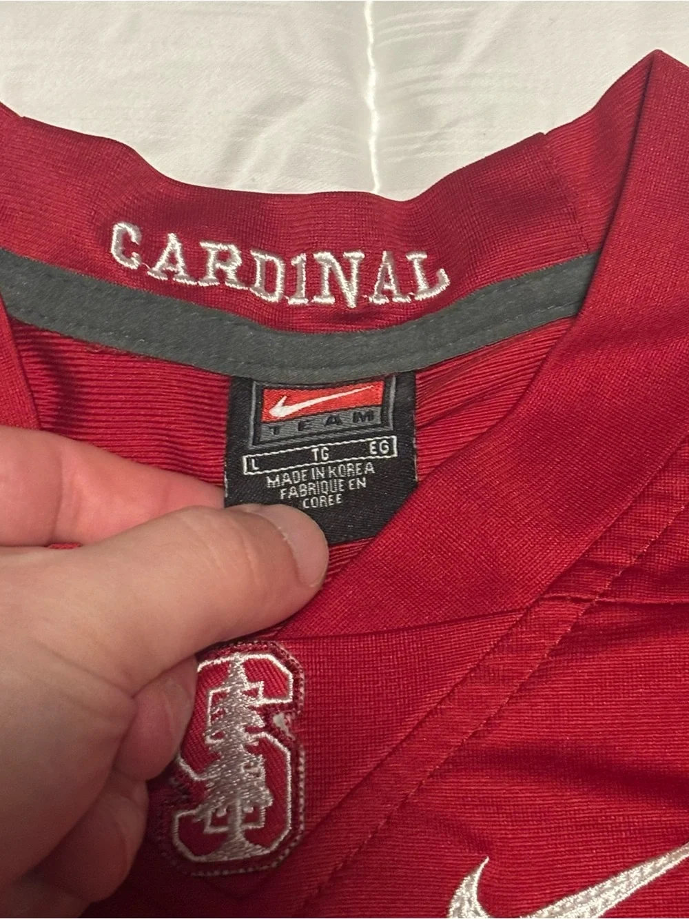 Vintage Christian McCaffery Stanford Cardinal Nike Team Stitched Jersey Youth L
